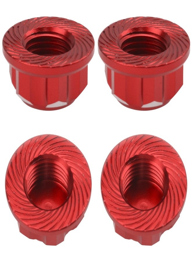 Vgoohobby 17mm Hex Wheel Nuts Adapter Dustproof Caps 1.25 Thread Compatible with Traxxas X-Maxx Summit E-Revo HPI HSP Losi Kyosho Tamiya Himoto 1/8 RC Buggy Car (Red) - Image 4